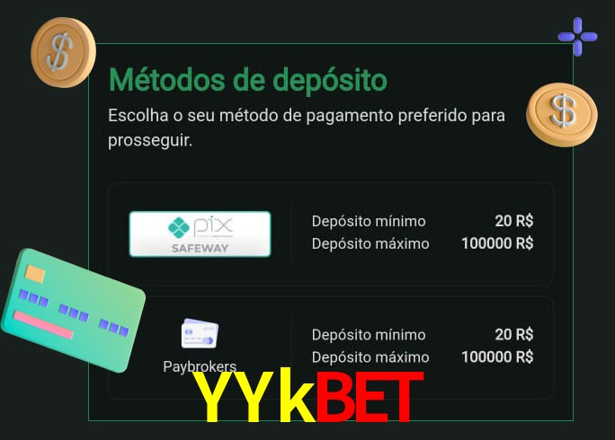 O cassino YYkbet oferece uma grande variedade de métodos de pagamento
